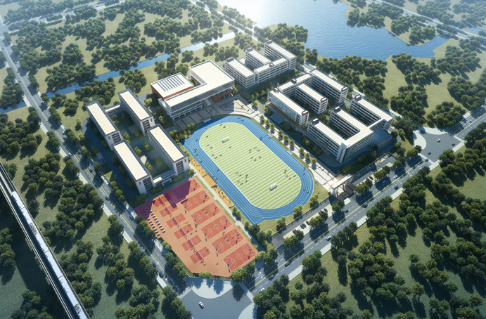 新建區(qū)職業(yè)技術(shù)學校新校區(qū)建設項目首棟主體結(jié)構(gòu)順利封頂