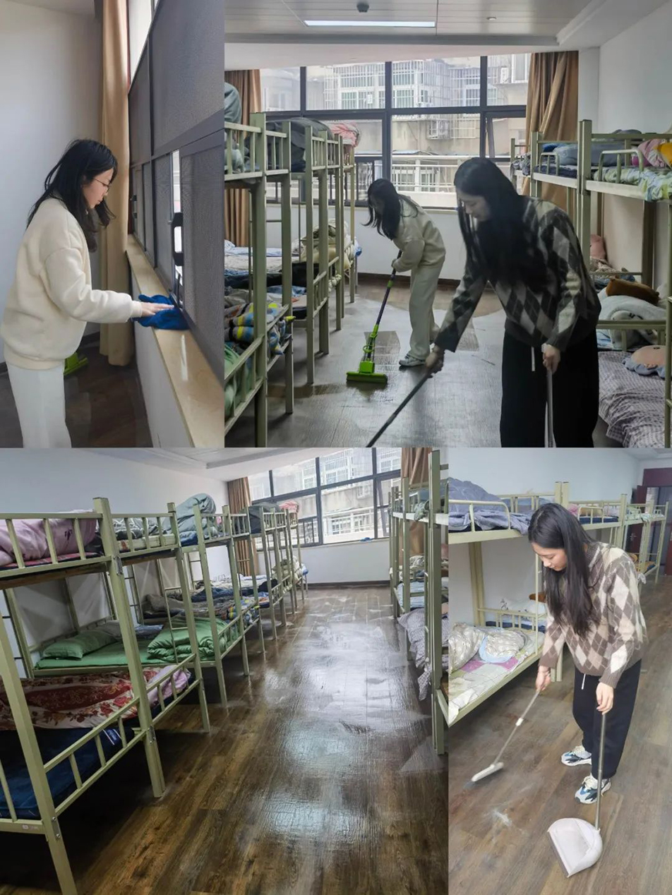 機關(guān)團支部組織志愿者開展“扮靚新宿舍，溫情暖人心”集中清掃活動